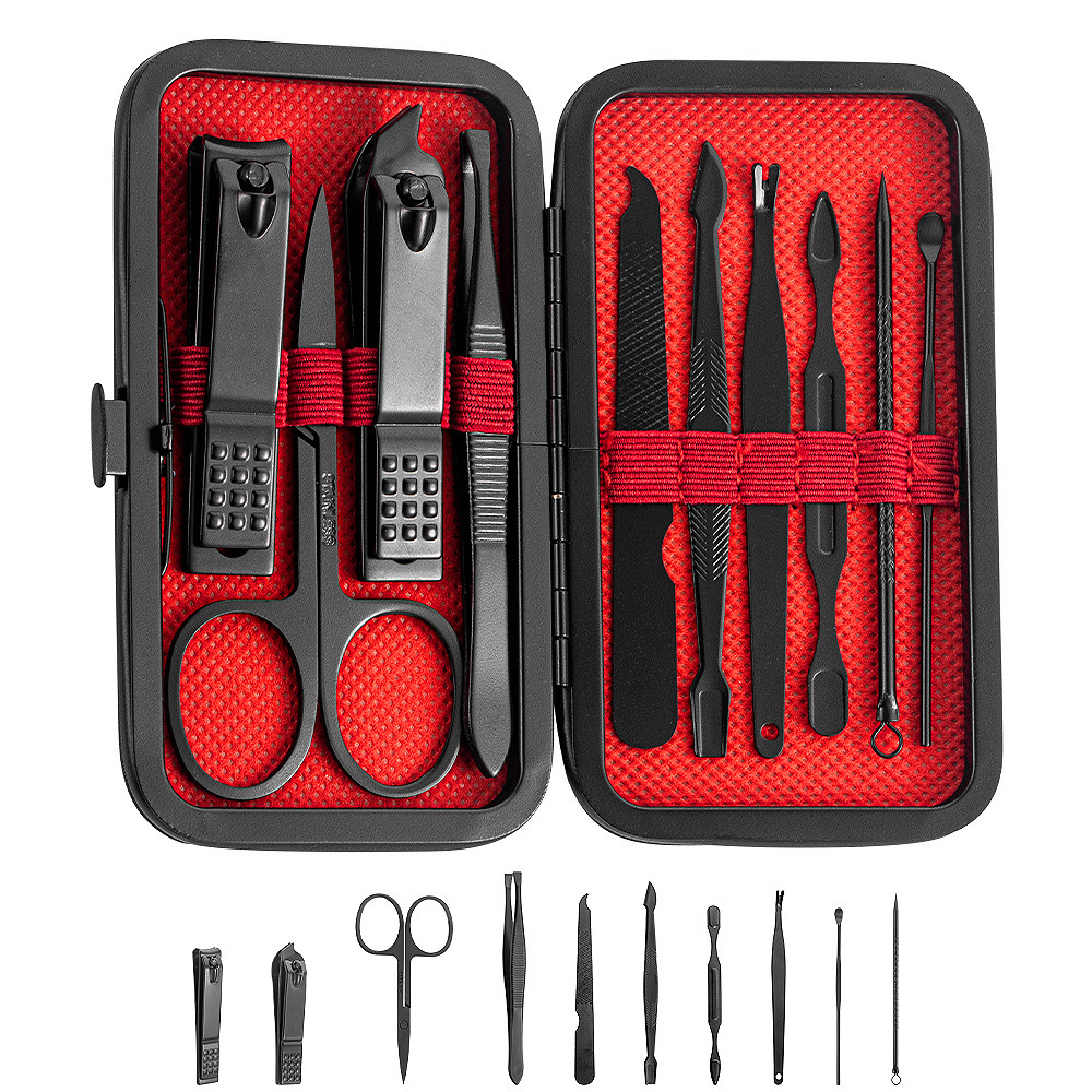 Nuevo set de cortaúñas transfronterizo, cortaúñas de alta calidad, set de 24 piezas, tijeras para uñas de uso doméstico, herramientas de manicura y pedicura