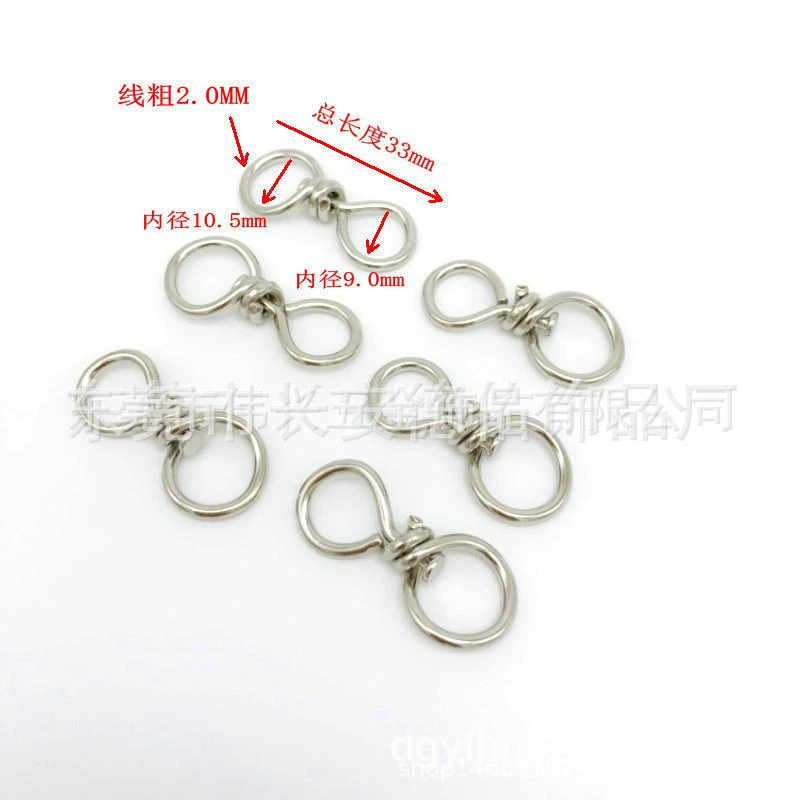 Производитель точечной железной проволоки большой 8-симвообразный металлический поворот 8-значной пряжки