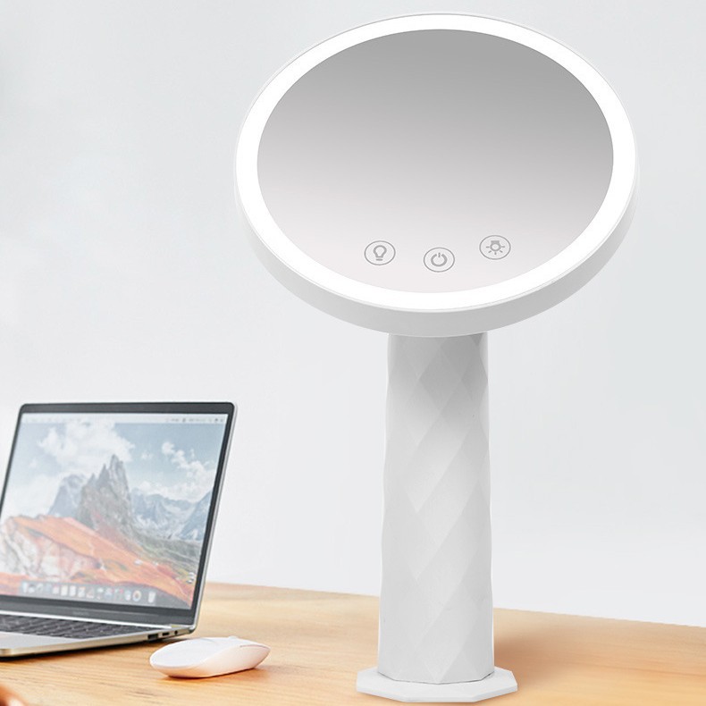 22 luces 16 luces LED espejo de maquillaje sensor táctil con luz espejo de tocador giratorio USB recargable espejo de maquillaje enchufable