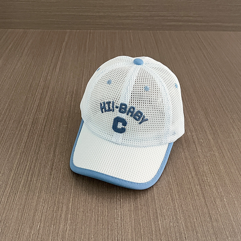 Sombreros para niños de verano delgados sombrero de malla para niñas bebés viajan aire transpirable sombrero de béisbol protector solar