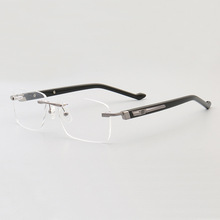 69眼镜工厂批发新款无框男女款眼镜框商务款板材腿可配防蓝光108