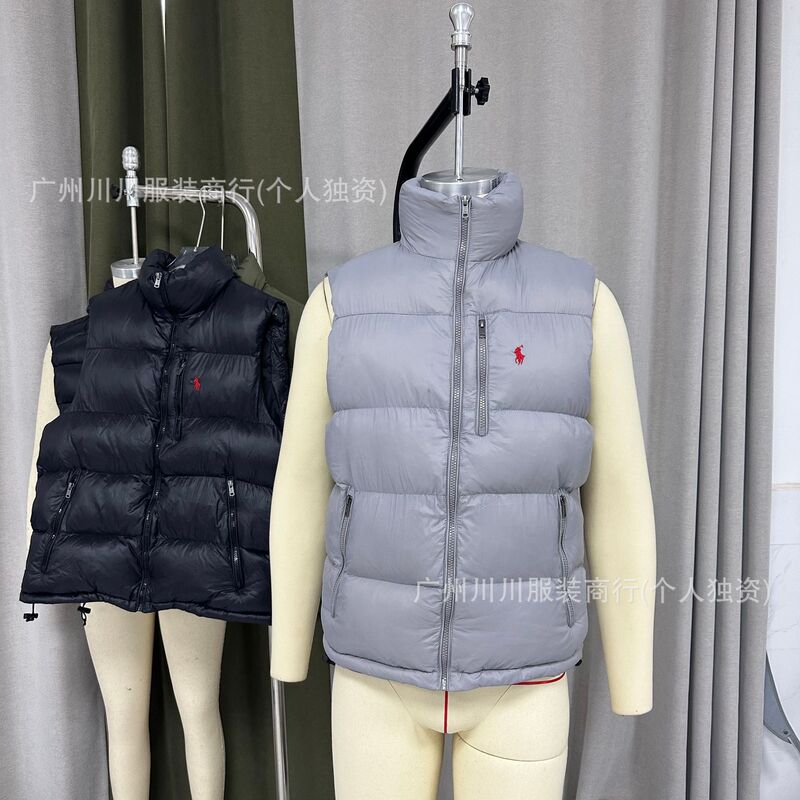 23SS正确POLO拉夫RL防沾水棉服马甲男女同款情侣背心莆田坎肩外套|undefined