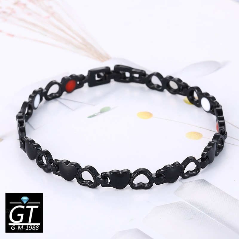 2 STK. geformtes, vollmagnetisches Pfirsichherz, einfaches und modisches verstellbares Armband_voghion.com