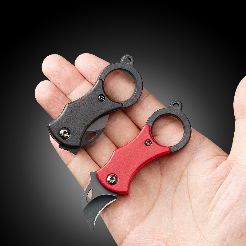 Mini Claw Knife Outdoor Pocket Knife Unboxing Small Curved Knife Foldable Knife Keychain Small Knife Portable Self-defense Knife