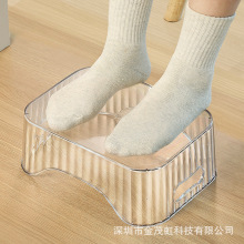 办公室脚凳防跷二郎腿神器长方形多功能换鞋凳沙发搁脚桌下踩脚凳