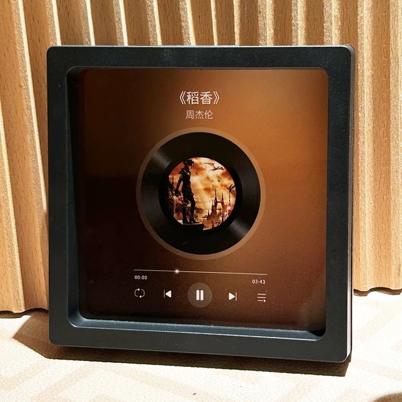 歌う音楽冷蔵庫マグネットフォトフレームビニールレコード、カップル、友人、親友向け|undefined