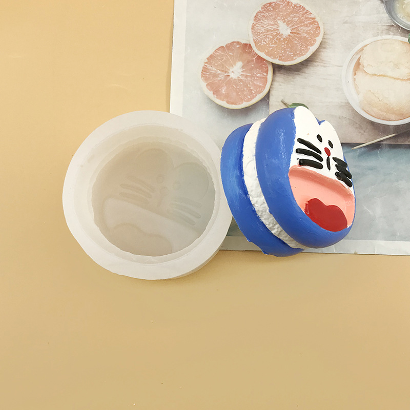 Doraemon сэндвич-медный гонг щепотка плесень Пищевая силиконовая форма ручной переворачивания спот оптом