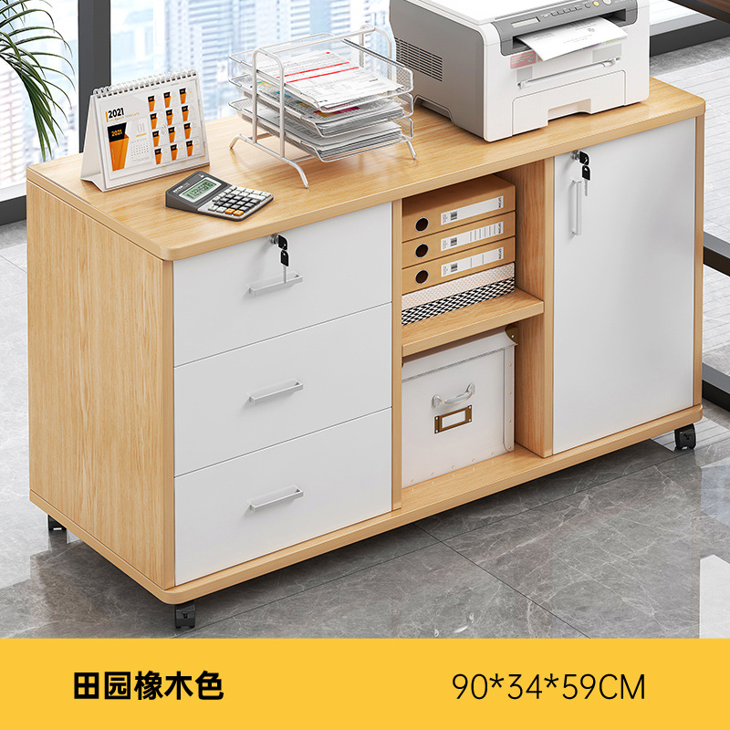 gabinete de archivos de oficina gabinete de almacenamiento debajo de la mesa gabinete de escritorio gabinete de almacenamiento lateral gabinete de cajón de madera con cerradura gabinete bajo gabinete de almacenamiento