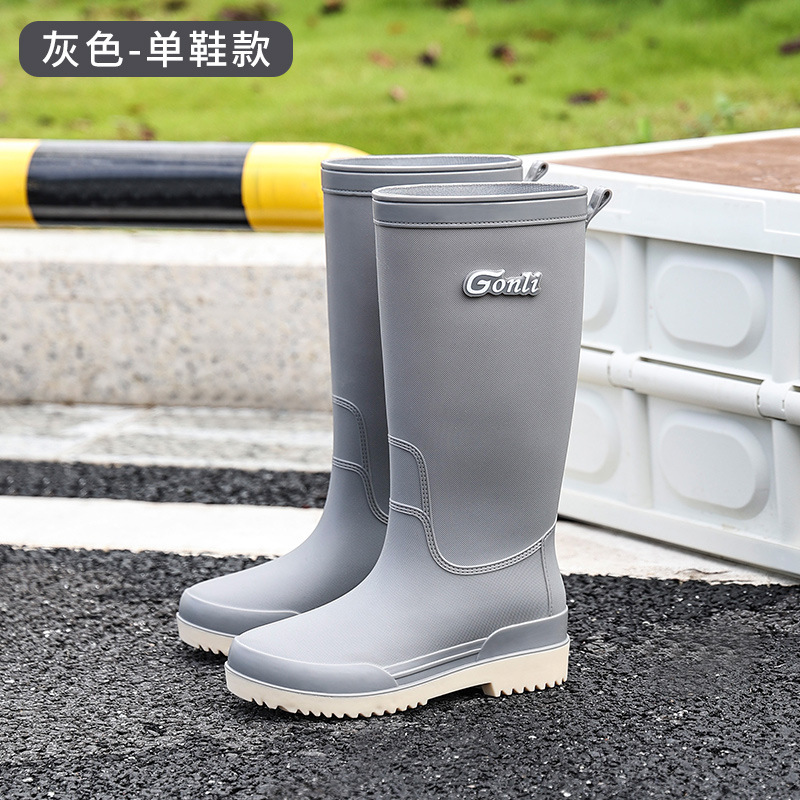 Botas de lluvia de mujer zapatos de lluvia de mujer 2023 nuevas botas de lluvia de barril alto para mujeres comercio exterior de Corea del Sur al por mayor transfronterizo