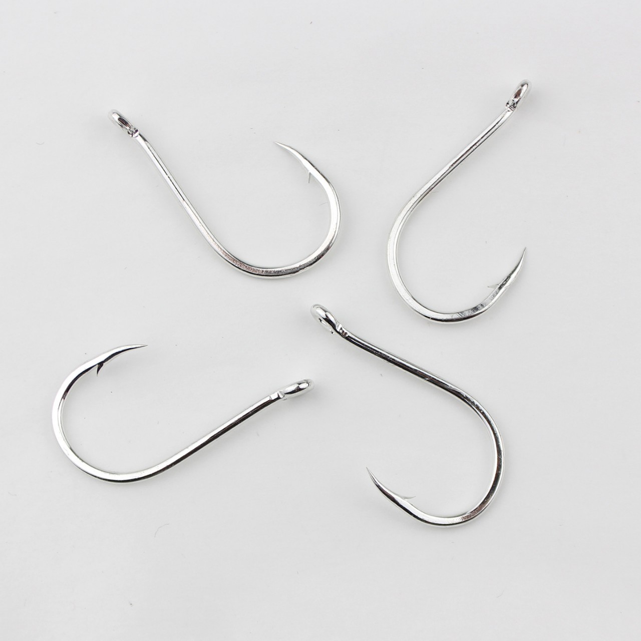 Tubo de acero de aleación de dientes fantasma con gancho y anillo con boquilla inclinada con barbado, gancho de pescado, gancho de pescado, gancho de pescado, gancho de mar, gancho de mar