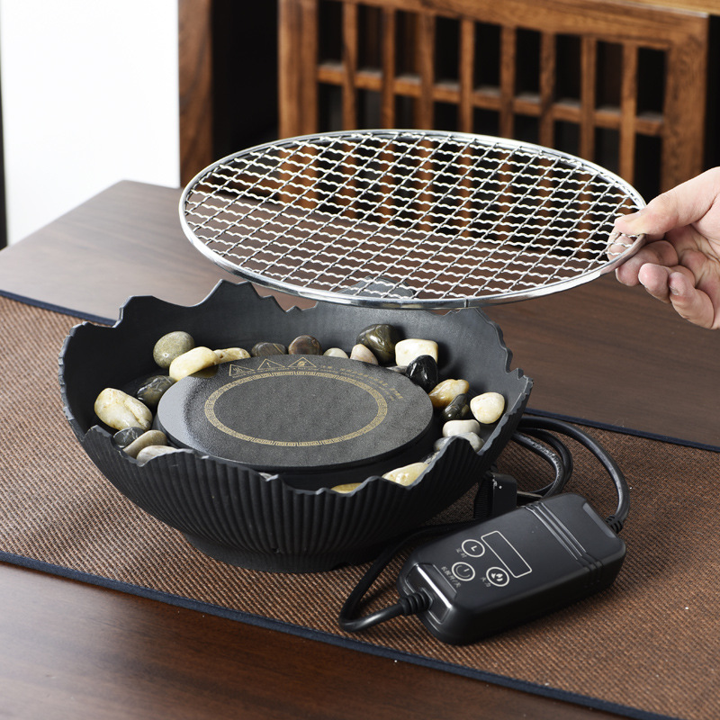 Electric Ceramic Stove Tea Kettle for Home Indoor Use, Trendy Ceramic Kettle for Tea Brewing, Single Pot Charcoal Stove Tea Stove