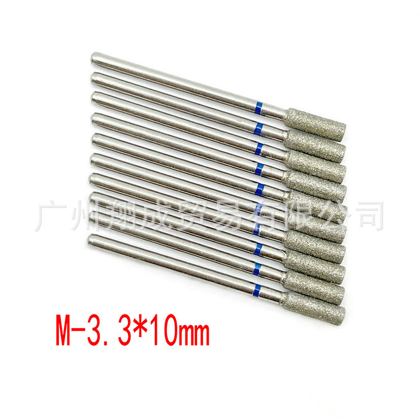 10 unids Amazon Venta caliente nail art carborundum pulido traje uñas descarga taladro piel muerta eliminación diamante Taladro