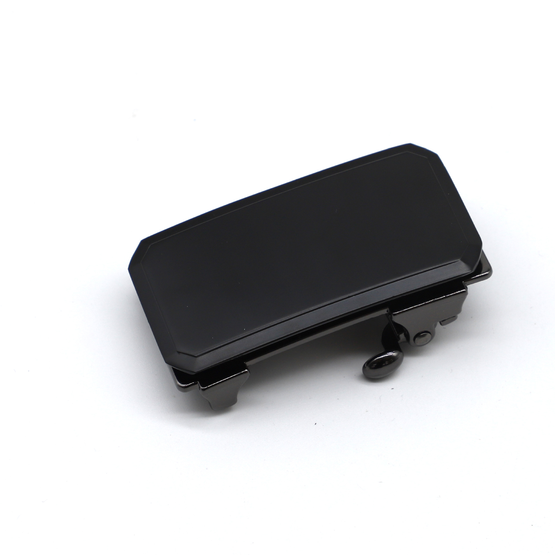 Fábrica de aleación sin dientes automático abrazadera de cinturón interna se puede personalizar con láser LOGO hombre cinturón abrazadera