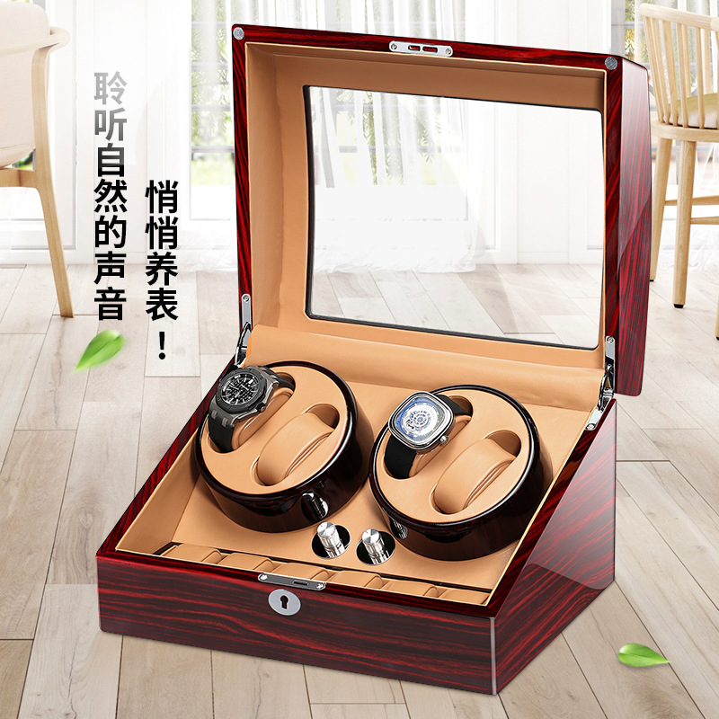 米兰茜机械表摇表器手表盒现货转表器家用收纳盒马达盒摇表盒