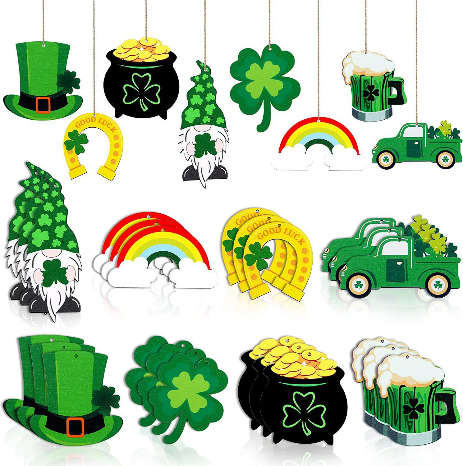 Новое поступление, деревянное украшение ко Дню Святого Патрика, клеверное деревянное подвесное украшение, Ирландский Счастливый день, украшение для домашней вечеринки