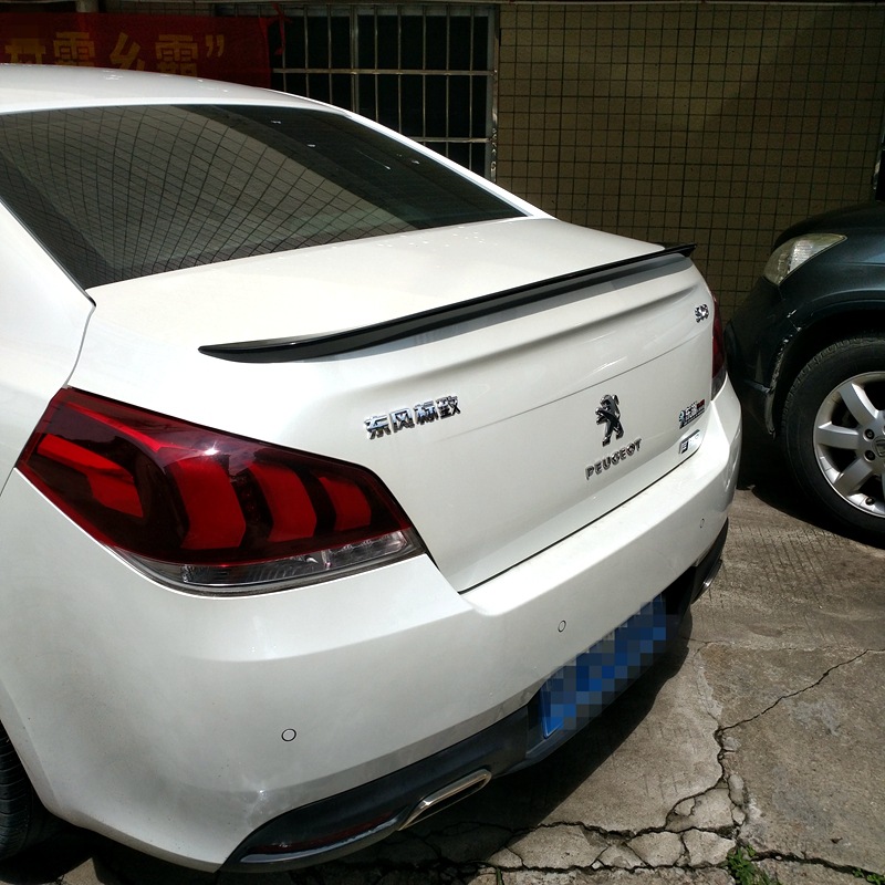 Suitable for 2011-2017 Peugeot 508 Rear Wing Logo 508 Modification Special Punch-Free Paint Pressure Rear Wing