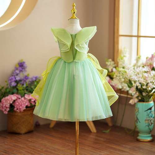 halter evening maxi dress FAIRY Dress in Khaki Green – Zhenabia main image 0