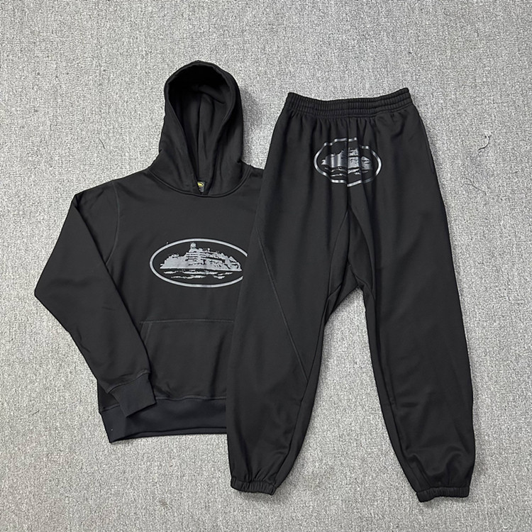 555 Black seal black sweatpants 810