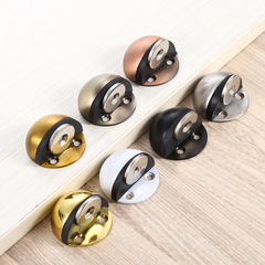 Stainless steel floor suction without drilling 304 turtle top invisible floor-mounted glass door anti-collision rubber door blocking door top