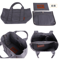 Cross-border direct supply Amazon best-selling women's bags Lotte high-end canvas bag lunch bag handbag 16-inch canvas women's bag