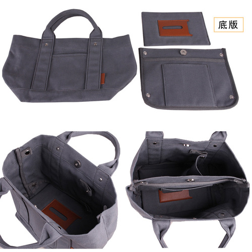 Cross-border direct supply Amazon best-selling women's bags Lotte high-end canvas bag lunch bag handbag 16-inch canvas women's bag