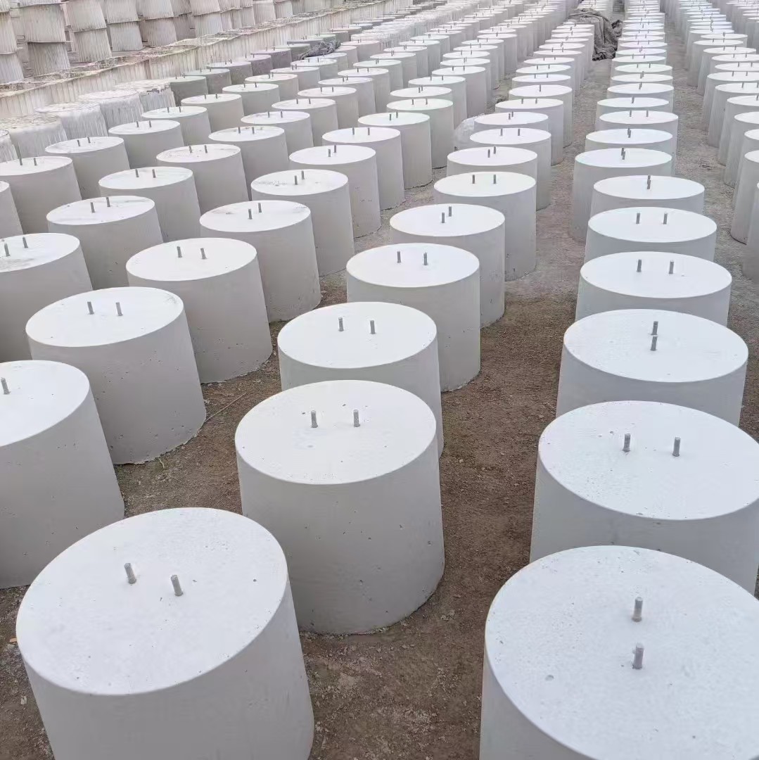 水泥光伏墩 太阳能光 伏发电墩水泥墩圆形方形光 伏墩 混凝土底座