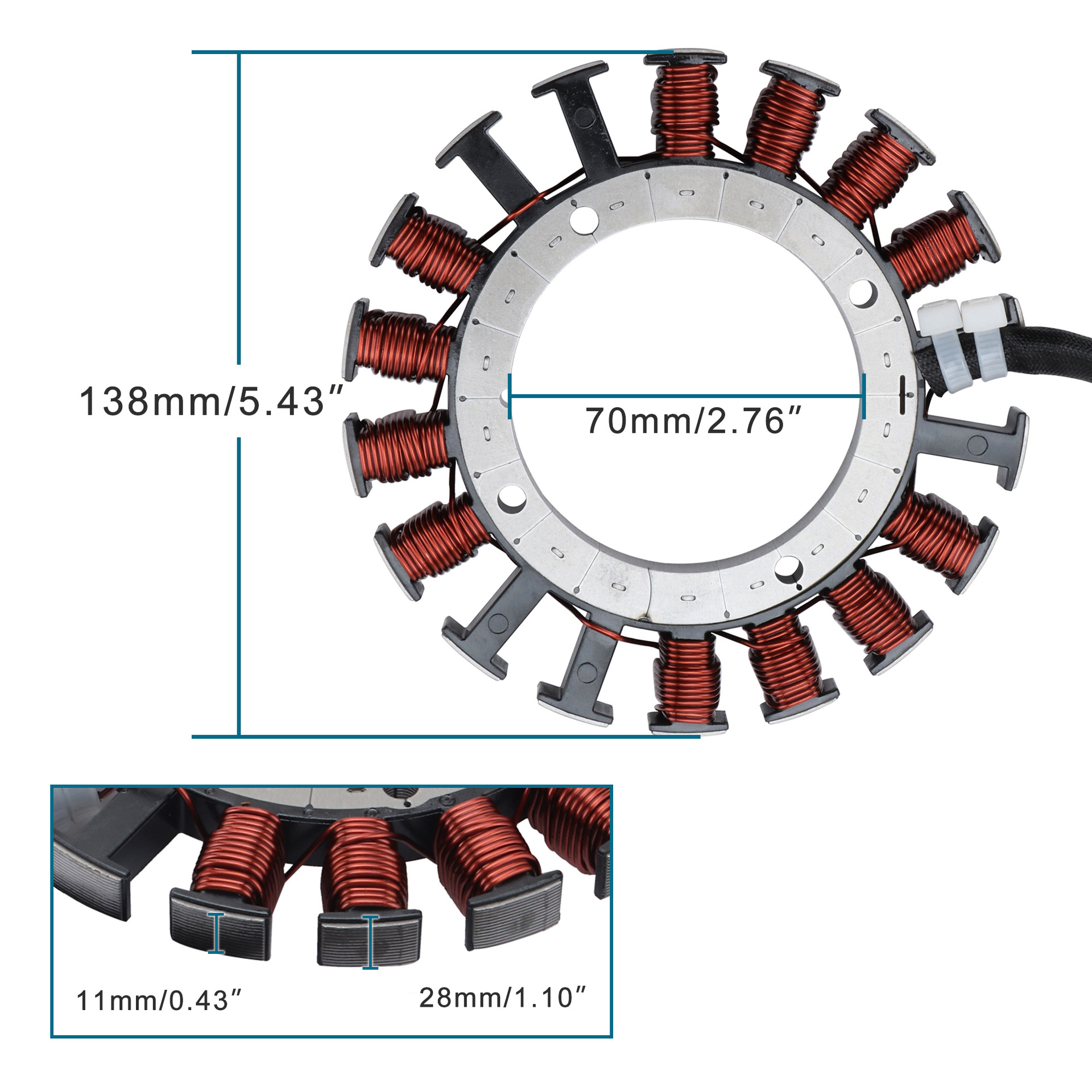 Motorcycle stator ignition coil accessories fit FR541V FR600V off-road vehicle ATV modification