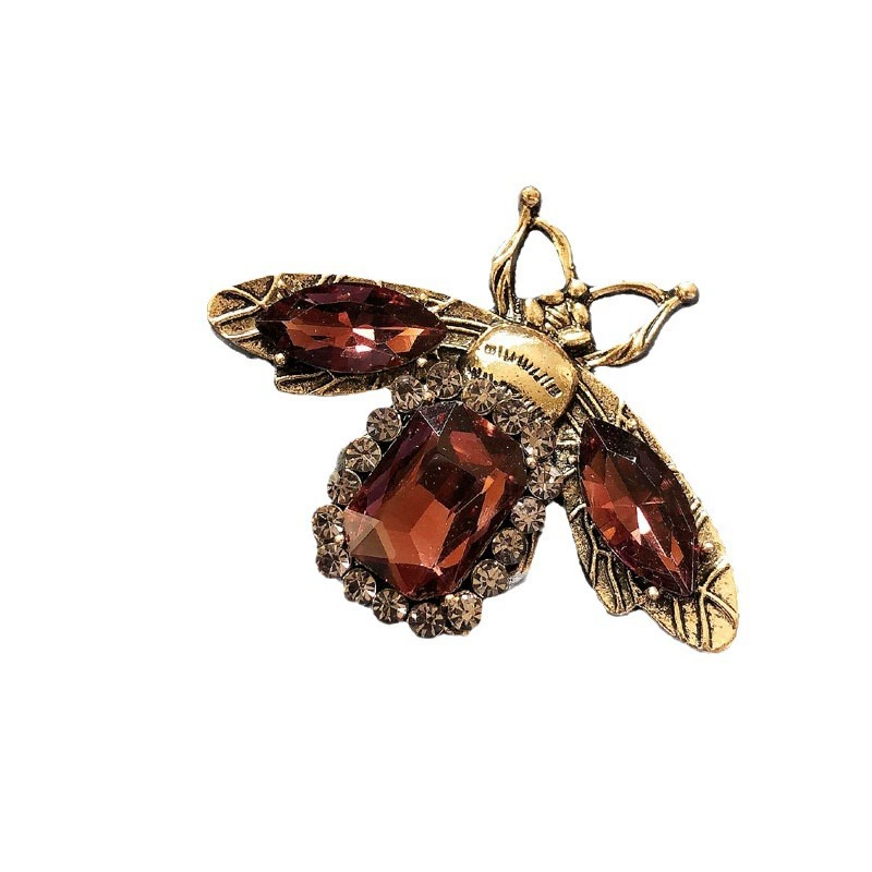 Fashionable brooch, retro protective underware lapel pin, classic suit, accessory, pest control