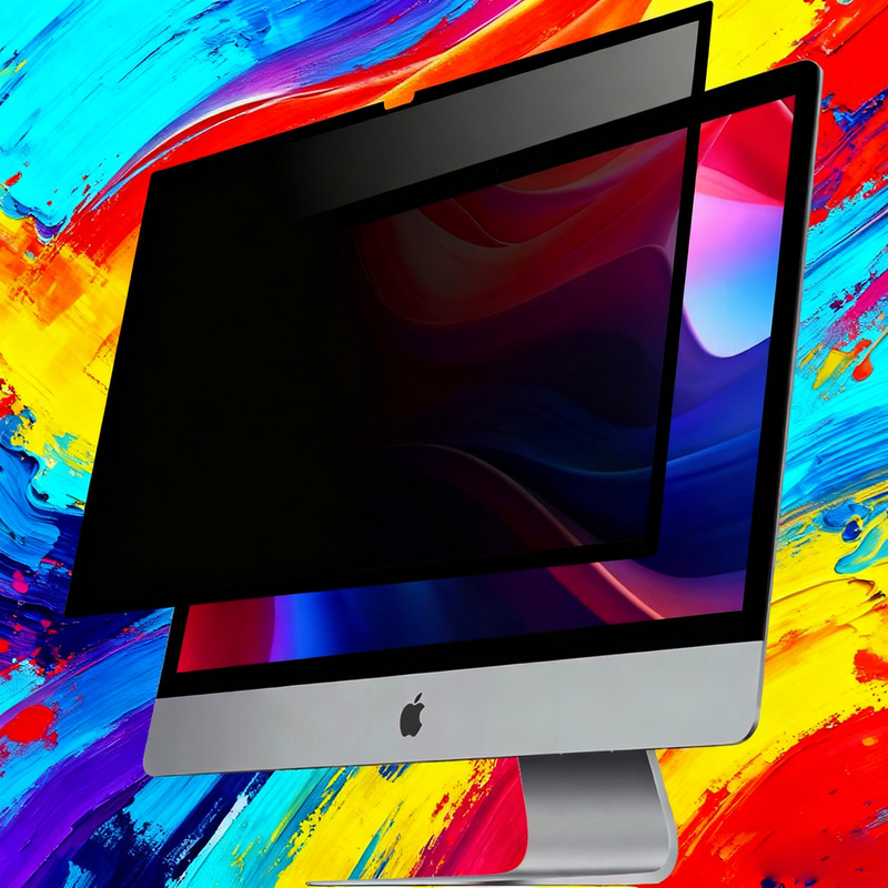 Imac 27inch Nano Adsorption Display Privacy Soft Film Protects Privacy Removable Anti-Blue Light Eye Protection Anti-Glare