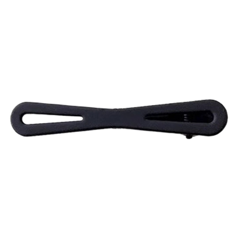 Pinza de pelo grande negro hembra Red horquilla roja frente lado pelo roto Bangs clip horquilla sin costura tocado adulto image 1