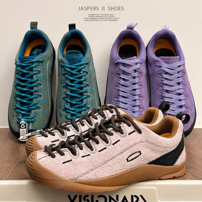 2025 New Cohen Jasper Spring Outdoor Camping Hiking Shoes Four Seasons Suede Leather Hiking Shoes Women's Casual Shoes