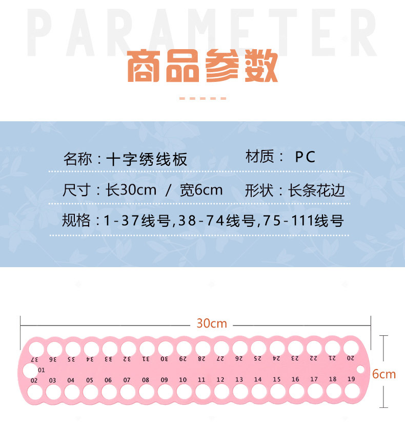 Title 1, Tavola per infilare in plastica spessa per rica...