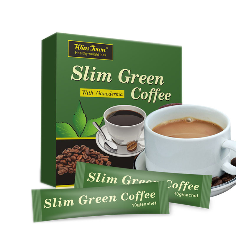 Wins Town Slim Green Coffee With Ganoderma slimming coffee