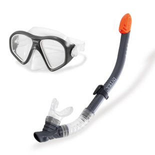 Intex 55648 Reef Knight Swimming Series Snorkeling Goggles Set Waterproof Swimming Goggles Snorkel