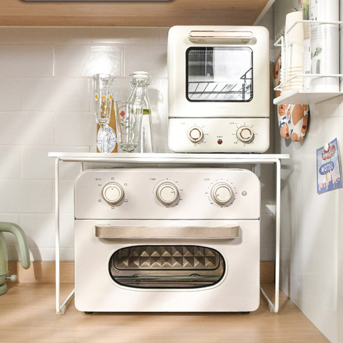 ins kitchen microwave oven rack countertop layered double-layer household shelf rice cooker desktop storage rack