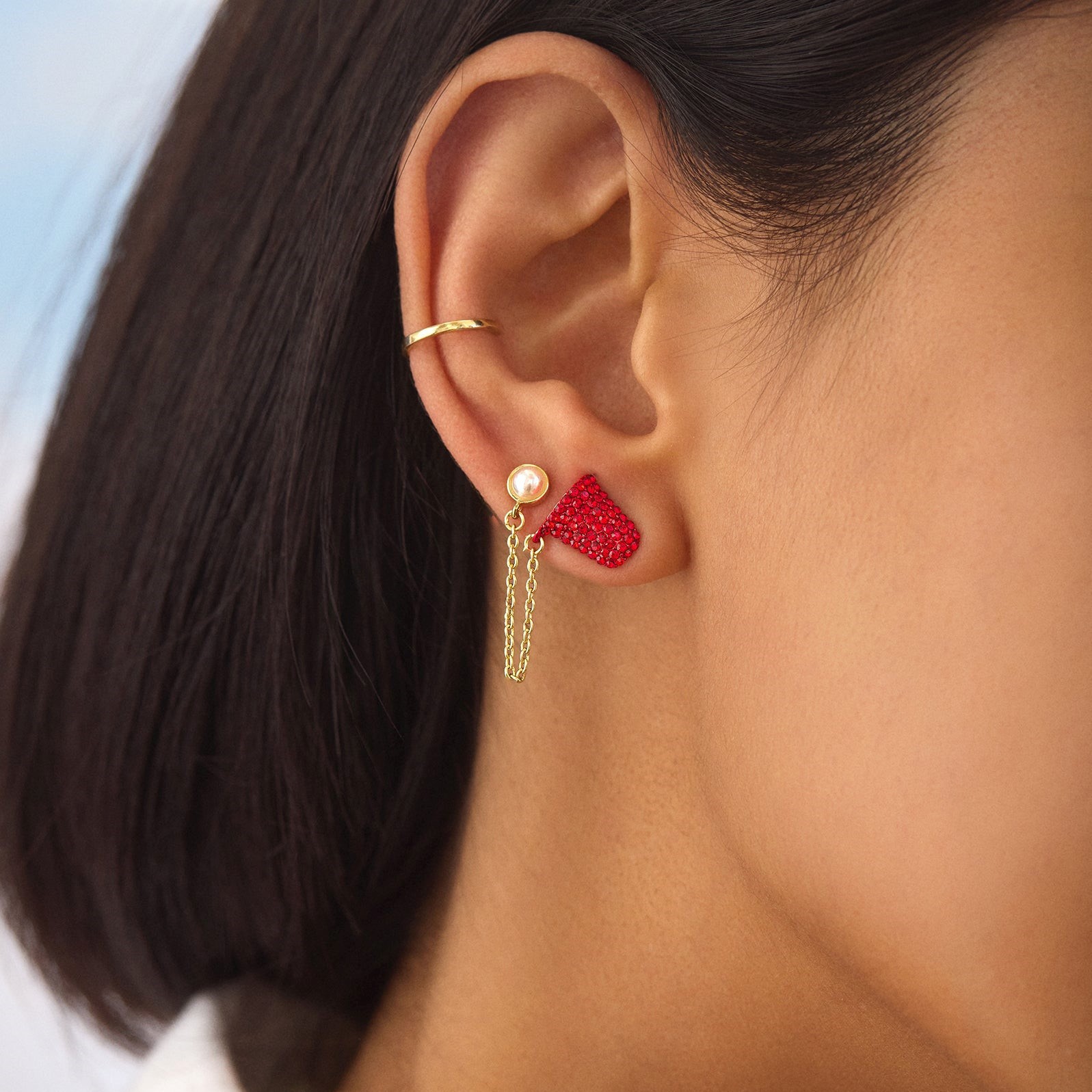 1 Par Retro Estilo Clásico Geométrico Baloncesto Fútbol Cobre Pendientes display picture 2