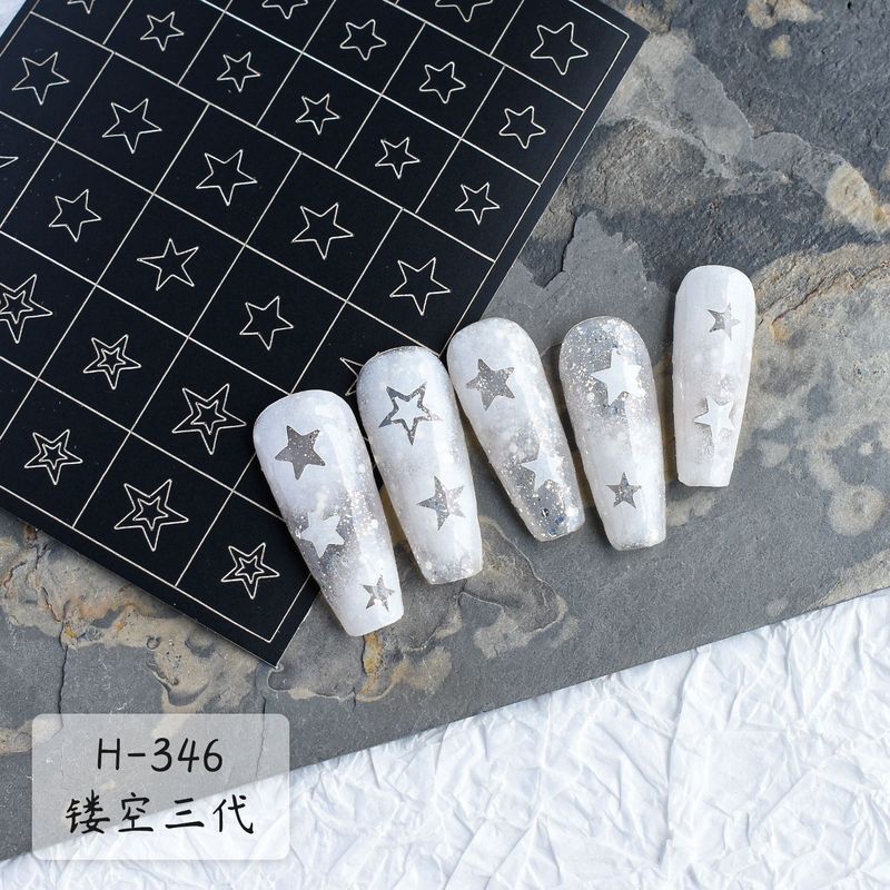 ネイル用品の透かし彫りのネイルアートのスプレーのテンプレートのステッカーの3世代のステッカーの透かし彫りの蝶の愛の爪のステッカーの卸売り|undefined