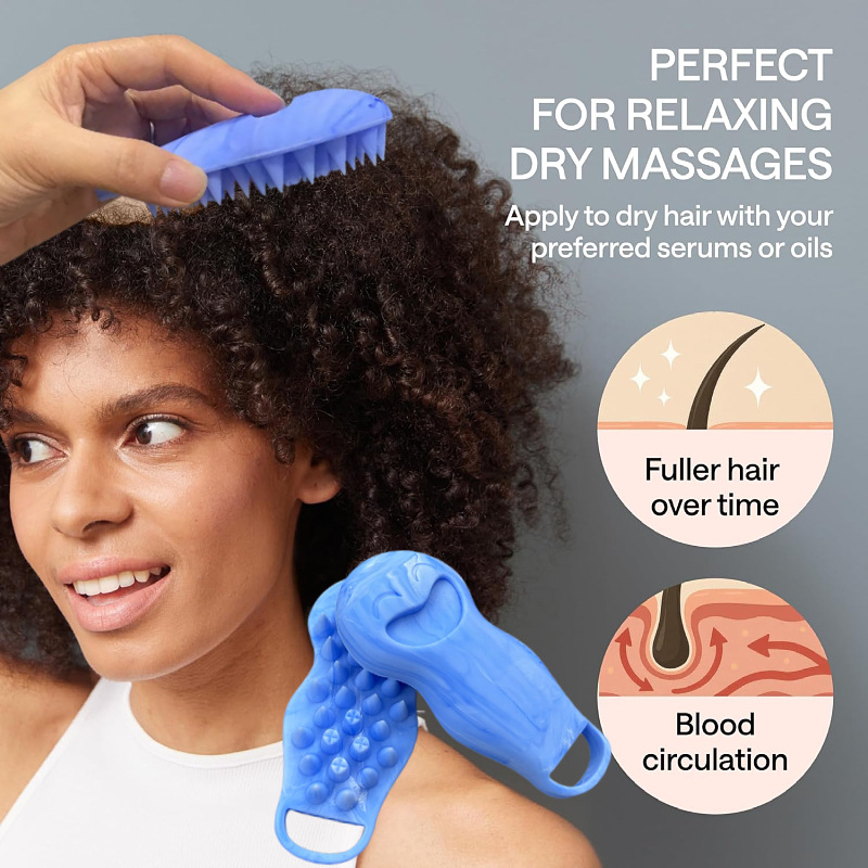 Cross-Border champú artefactos cuero cabelludo limpieza peine dientes dientes de silicona champú peine chicas profundidad de silicona champú cepillo cepillo masaje cepillo