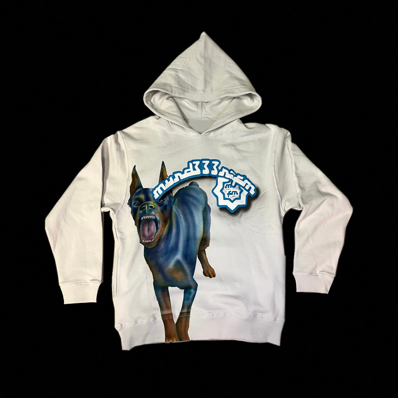 Herrenbekleidung Hip-Hop Street Ullover Langarm Retro High Street Dunkle Sweatshirtjacke Sweatshirt Druckmuster_voghion.com