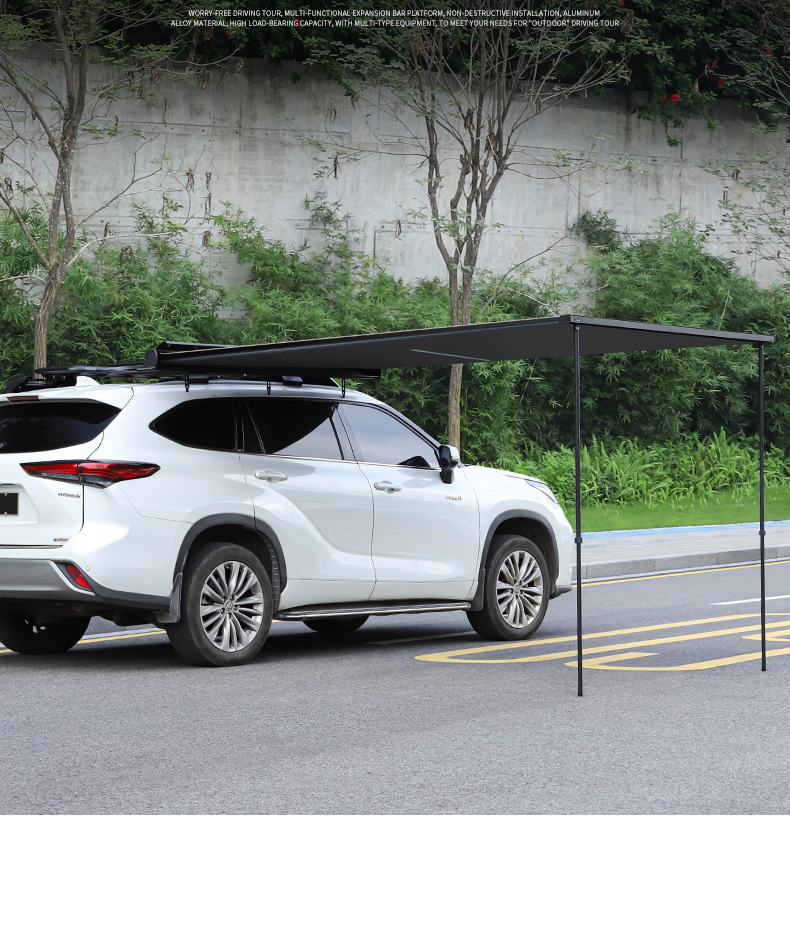 Suitable for Highlander Special Roof Rack Crown Land Car Platform Folding Ladder Roof Rack Modification