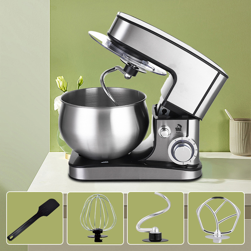Winningstar Comercio exterior 5L hogar pequeño mezclador de masa multifunción mezclador de masa de escritorio máquina de chef