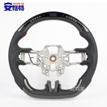 适用于15-17款Mustang福特野马谢尔比碳纤维汽车方向盘改装