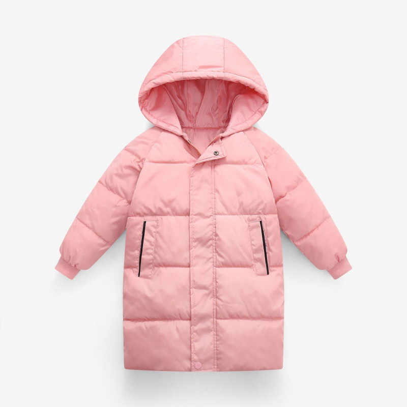 儿童长款棉衣男童外套秋款中厚女童小孩衣服新款棉服棉袄冬装外套|ru
