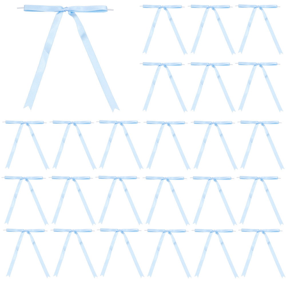 Spot al por mayor de 1CM cola larga nudo en forma de T nudo nudo nudo nudo de atar pastel complemento postre horneado decoración serpentina fiesta