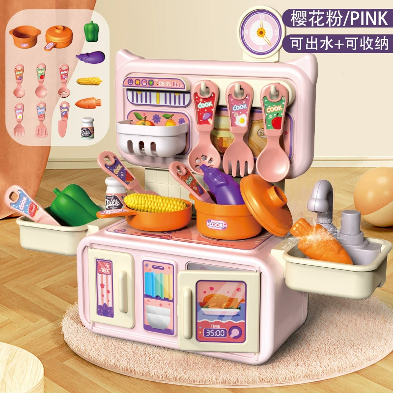 Детская семейная игрушка, реалистичная кухонная посуда, набор для мальчиков и девочек, раннее обучение, оптовая продажа