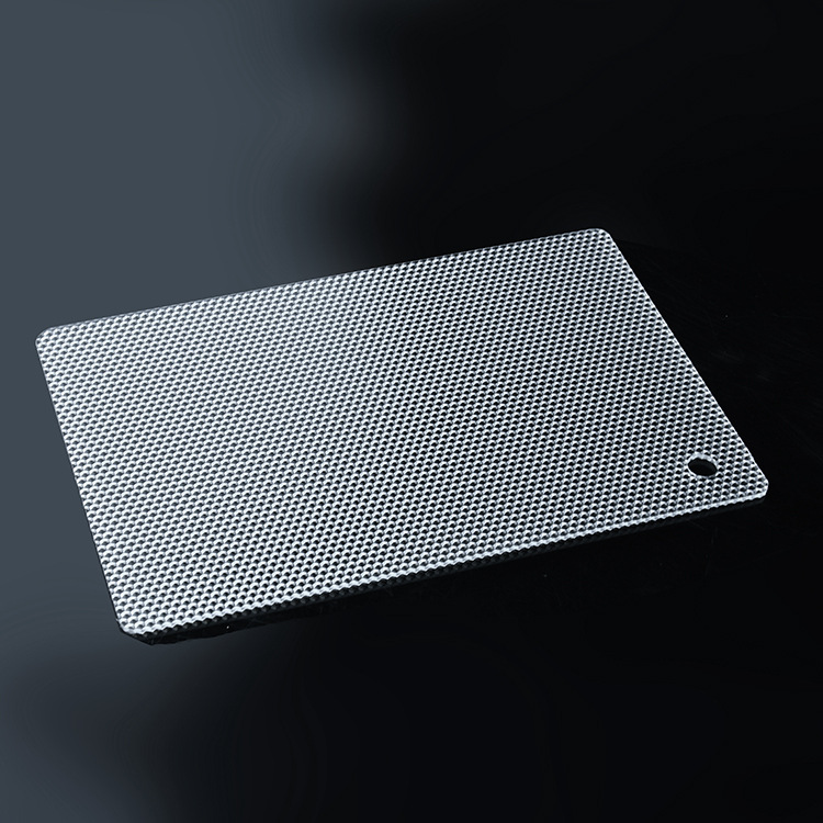 PC六角棱晶板 防眩光透明棱镜PC光扩散板雕刻裁切加工装饰导光板