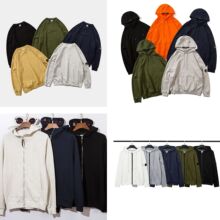 外贸男款CP眼镜纯棉刺绣休闲圆领帅气简单休闲户外运动连帽卫衣新