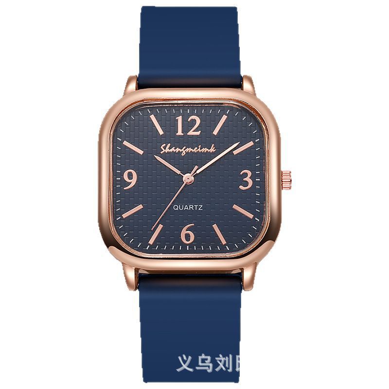 Reloj cuadrado para estudiantes de secundaria simple Harajuku temperamento esfera pequeña estilo coreano arte retro Mori reloj digital femenino