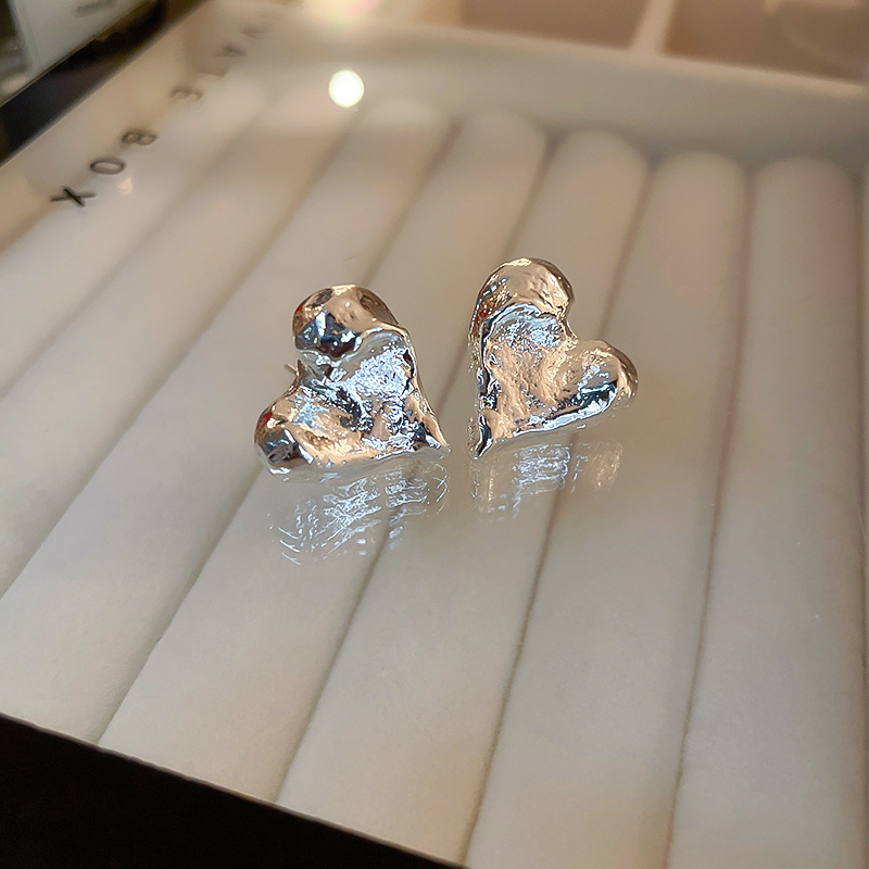 Aguja de plata diamantes geométricos aretes de perlas redondos ligeros de lujo de alta calidad pernos de orejas de estilo francés temperamento femenino orejas de nicho mayorista image 44