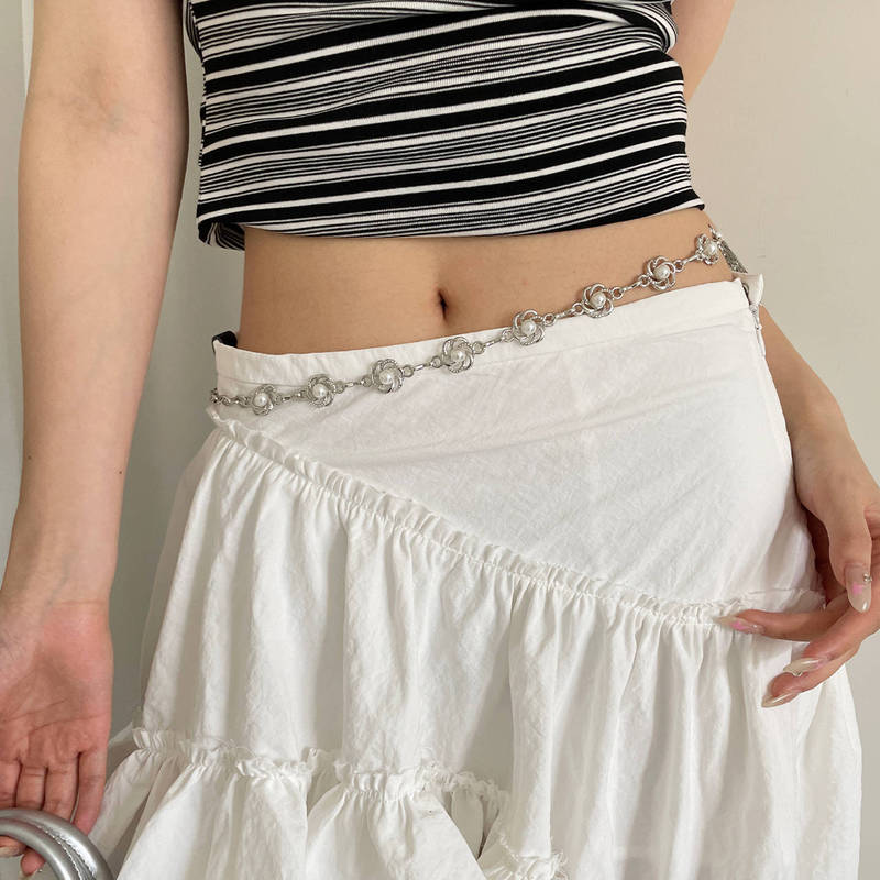 复古设计感多元素爱心腰链女小众个性甜酷长款项链百搭显瘦腰带潮|undefined